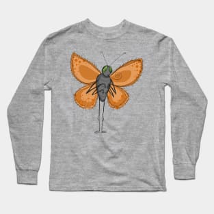 Butterfly That's Shy Long Sleeve T-Shirt